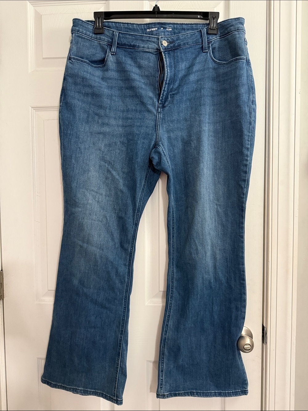 Old Navy Blue Flared Wide-Leg Jeans